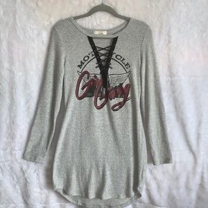 Girl Gang Gray Tunic Dress